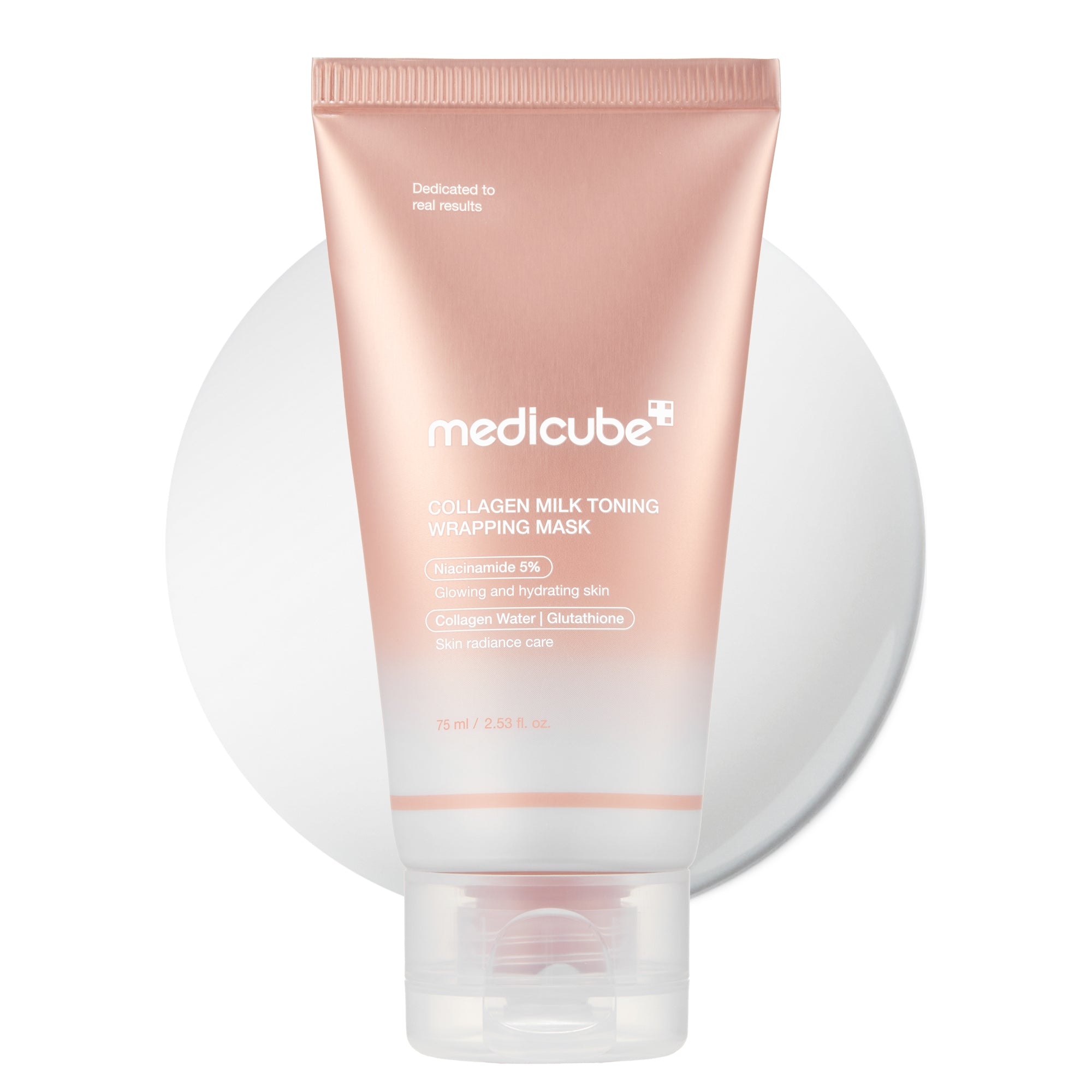 medicube collagen day wrapping mask milky glow bottle