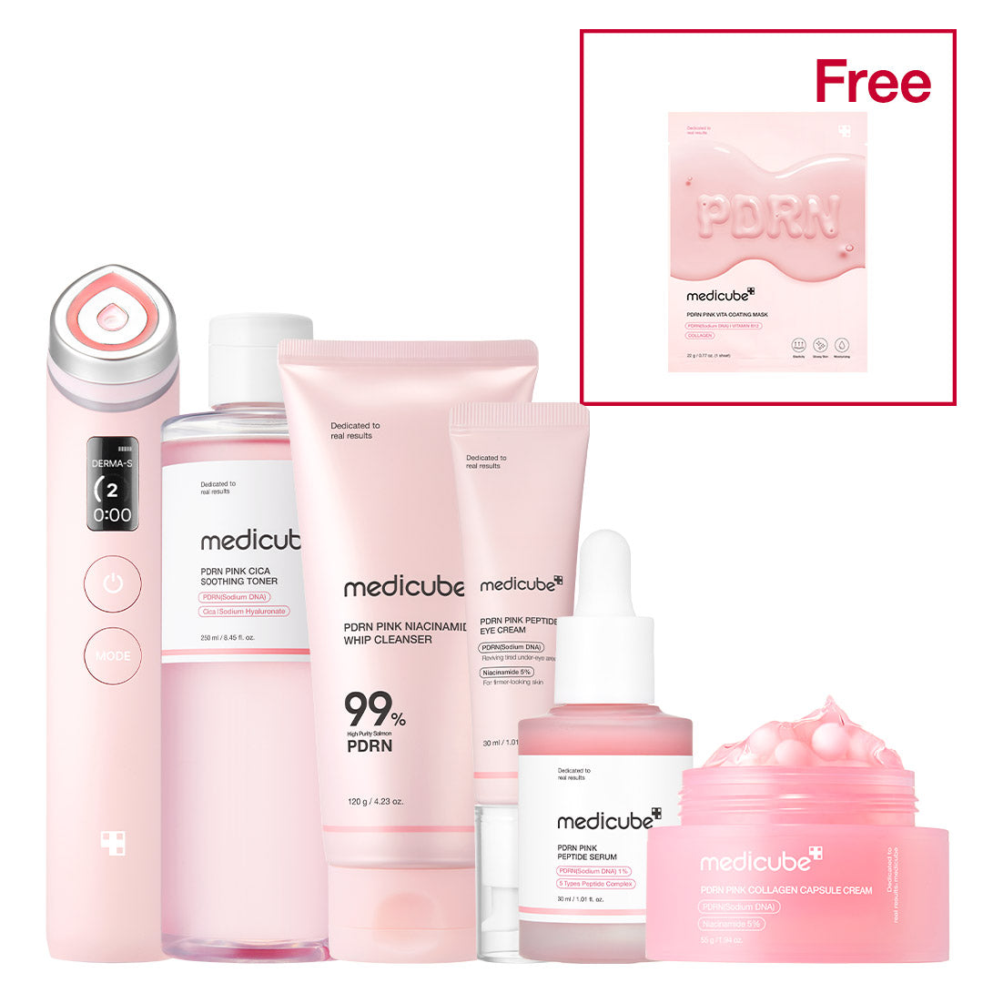 PDRN Pink Glow Home Aesthetic Full Set – MEDICUBE US