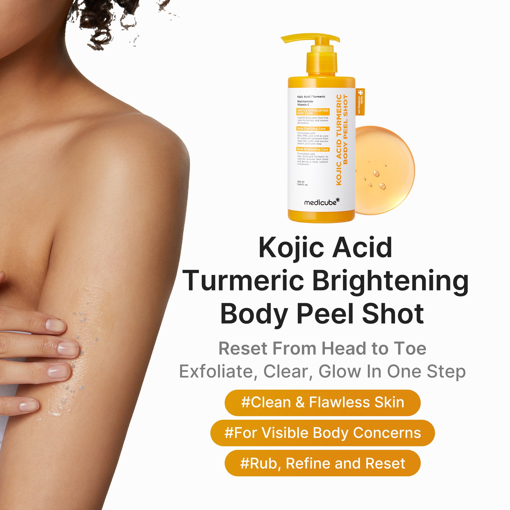 Kojic Acid Turmeric Body Peel Shot – MEDICUBE US
