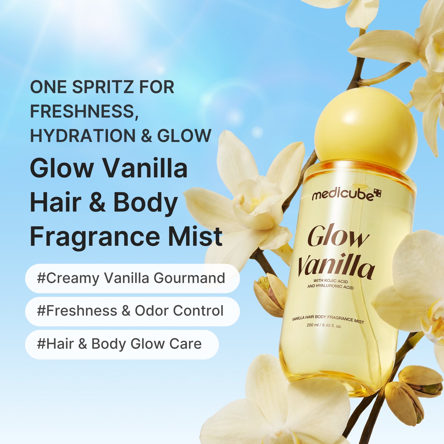 Glow Vanilla Hair & Body Fragrance Mist