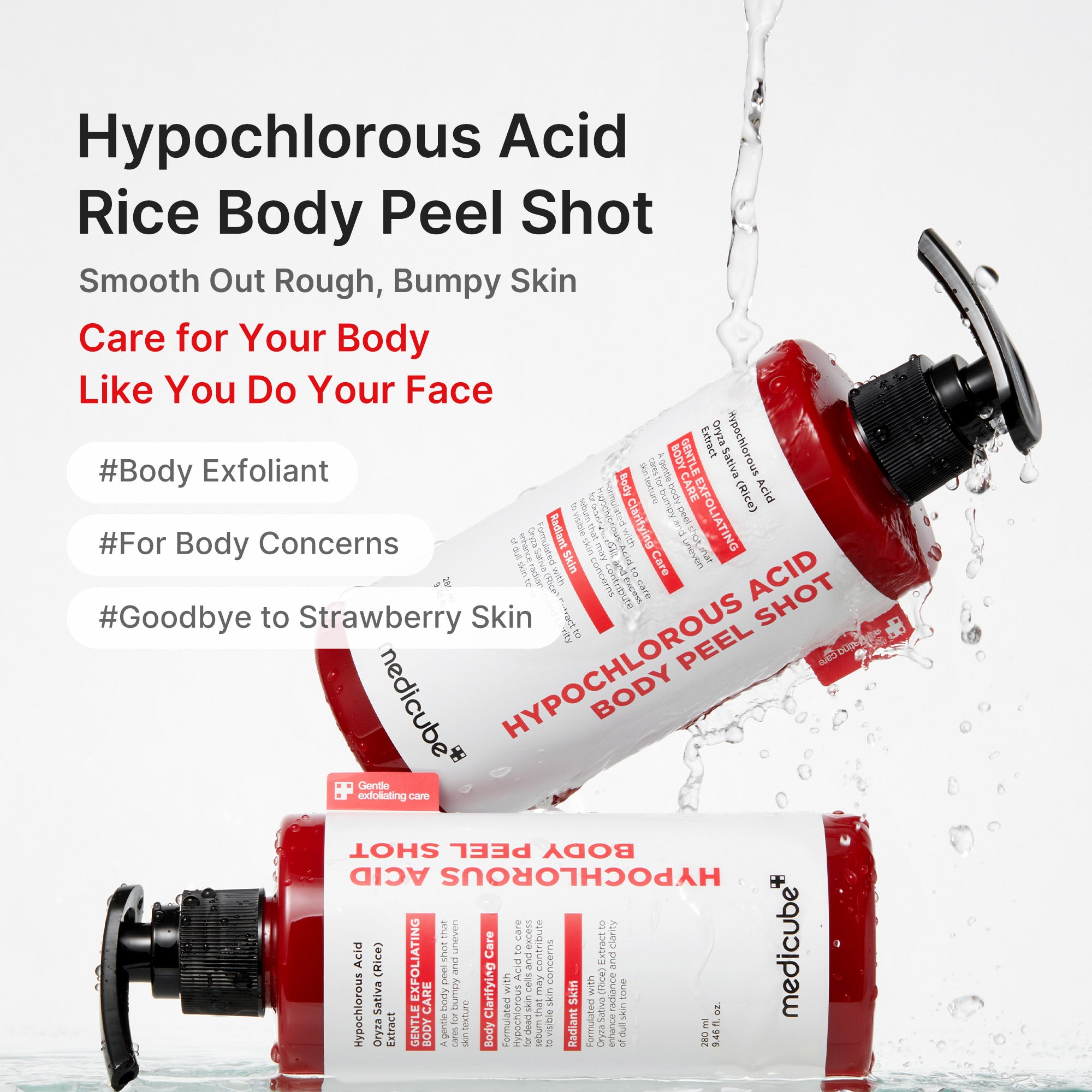 Hypochlorous Acid Rice Body Peel Shot – MEDICUBE US