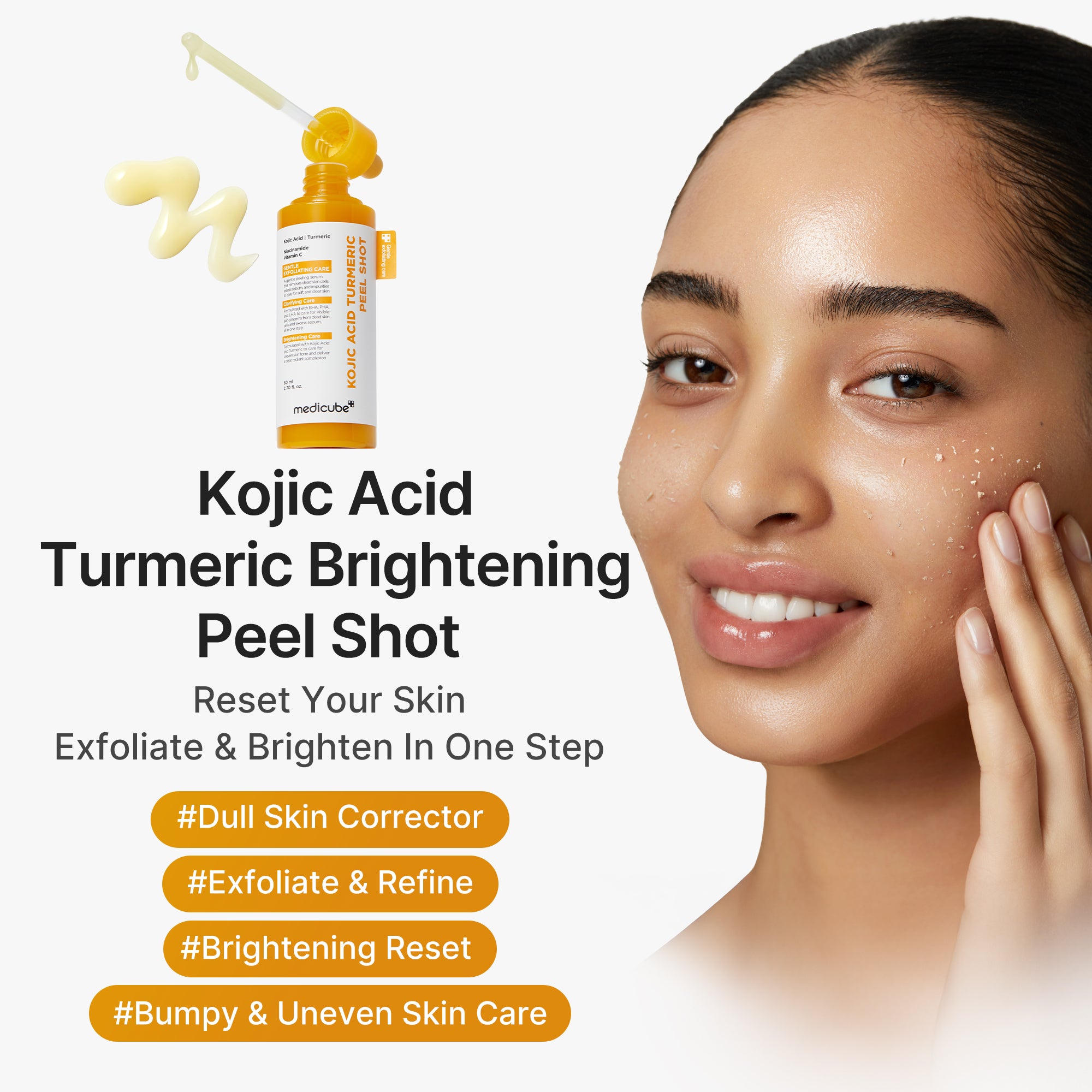 ボディ・フェイスケア H2365 Kojic Acid Turmeric Peel Shot – MEDICUBE US