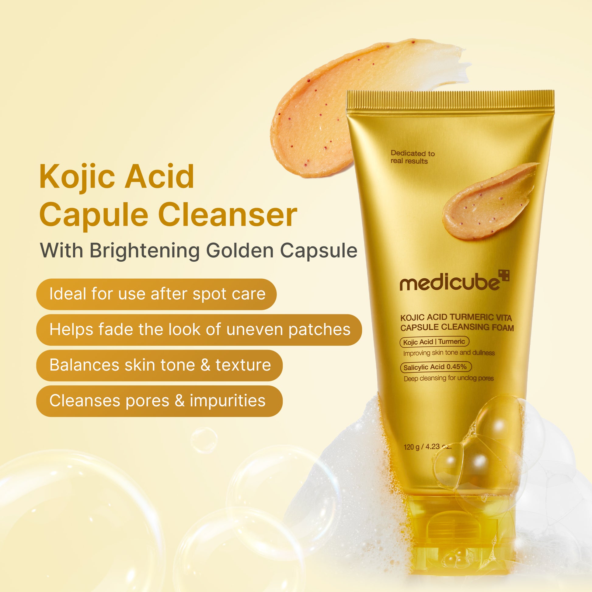 Kojic Acid Turmeric Vita Capsule Foam Cleanser – MEDICUBE US
