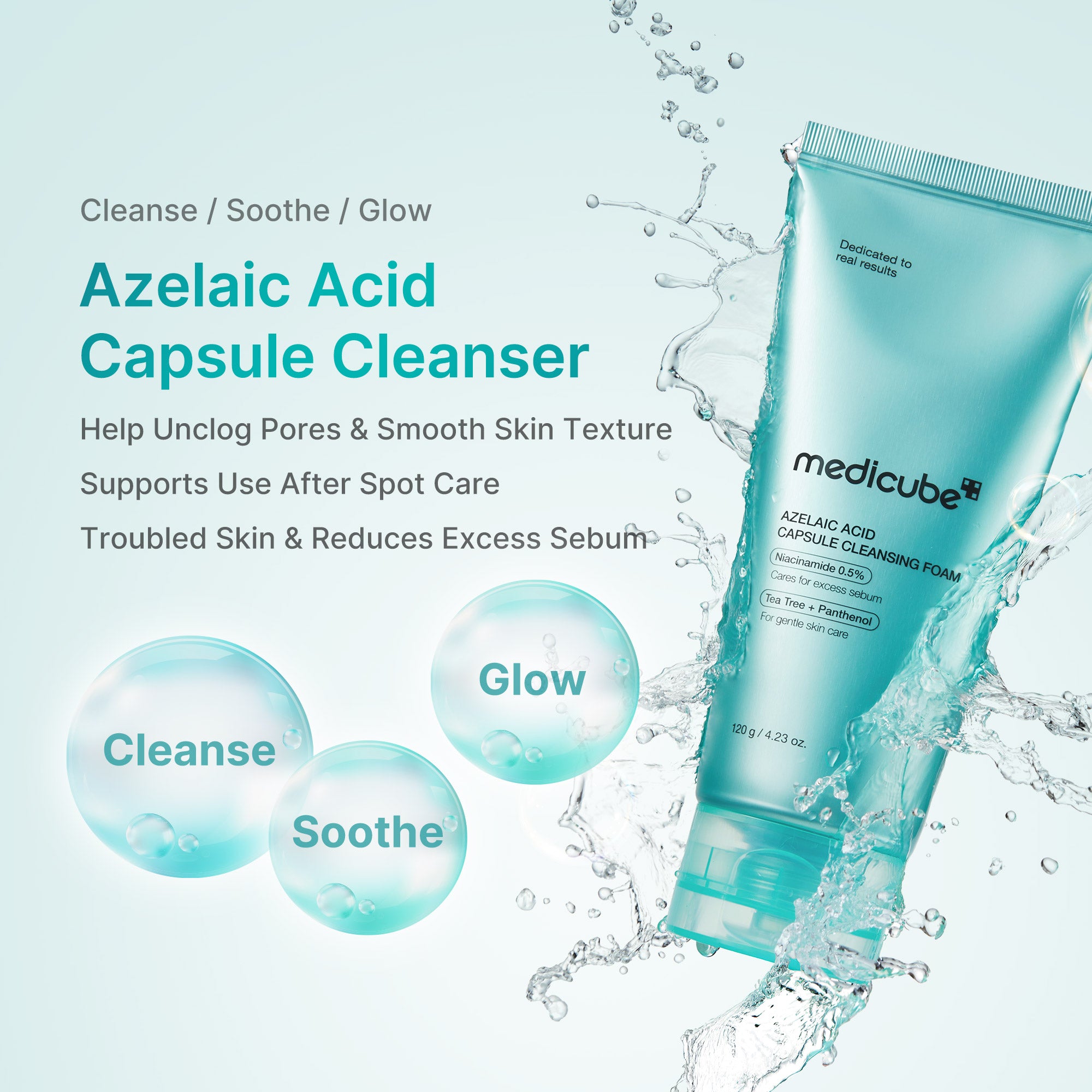 Azelaic Acid Capsule Foam Cleanser – MEDICUBE US