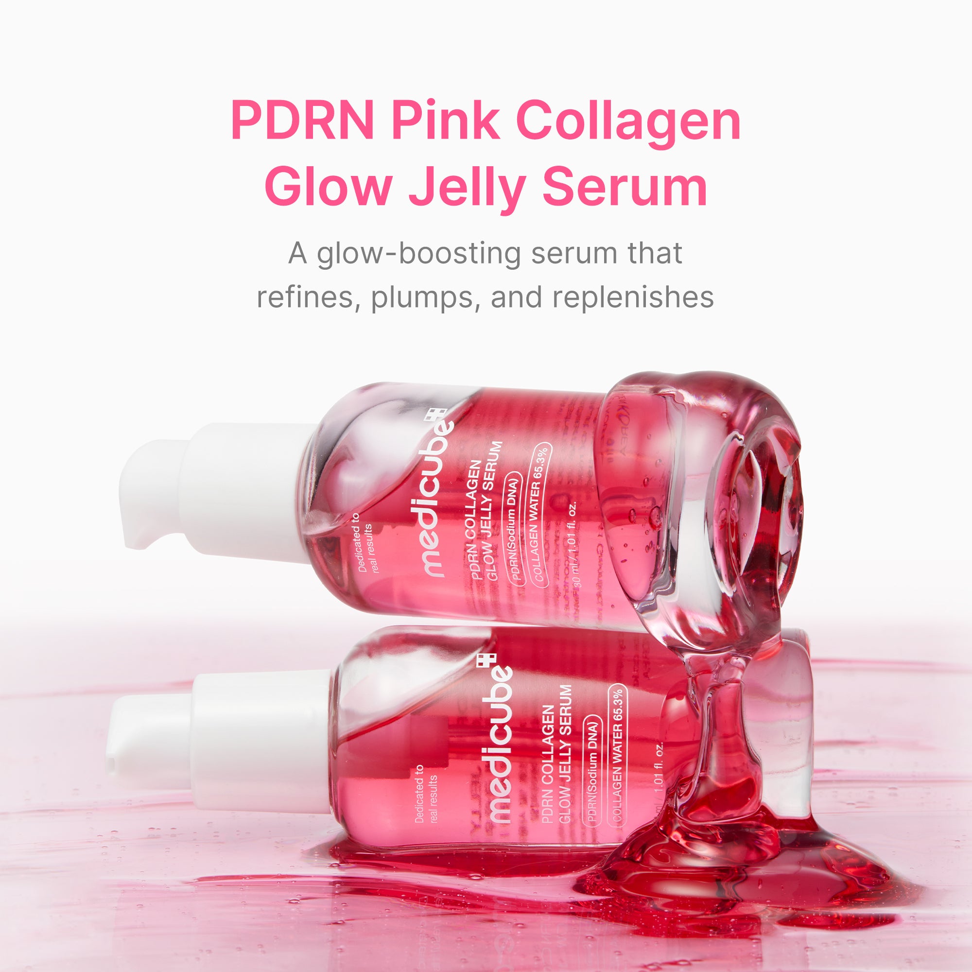 PDRN Pink Collagen Glow Jelly Serum – MEDICUBE US