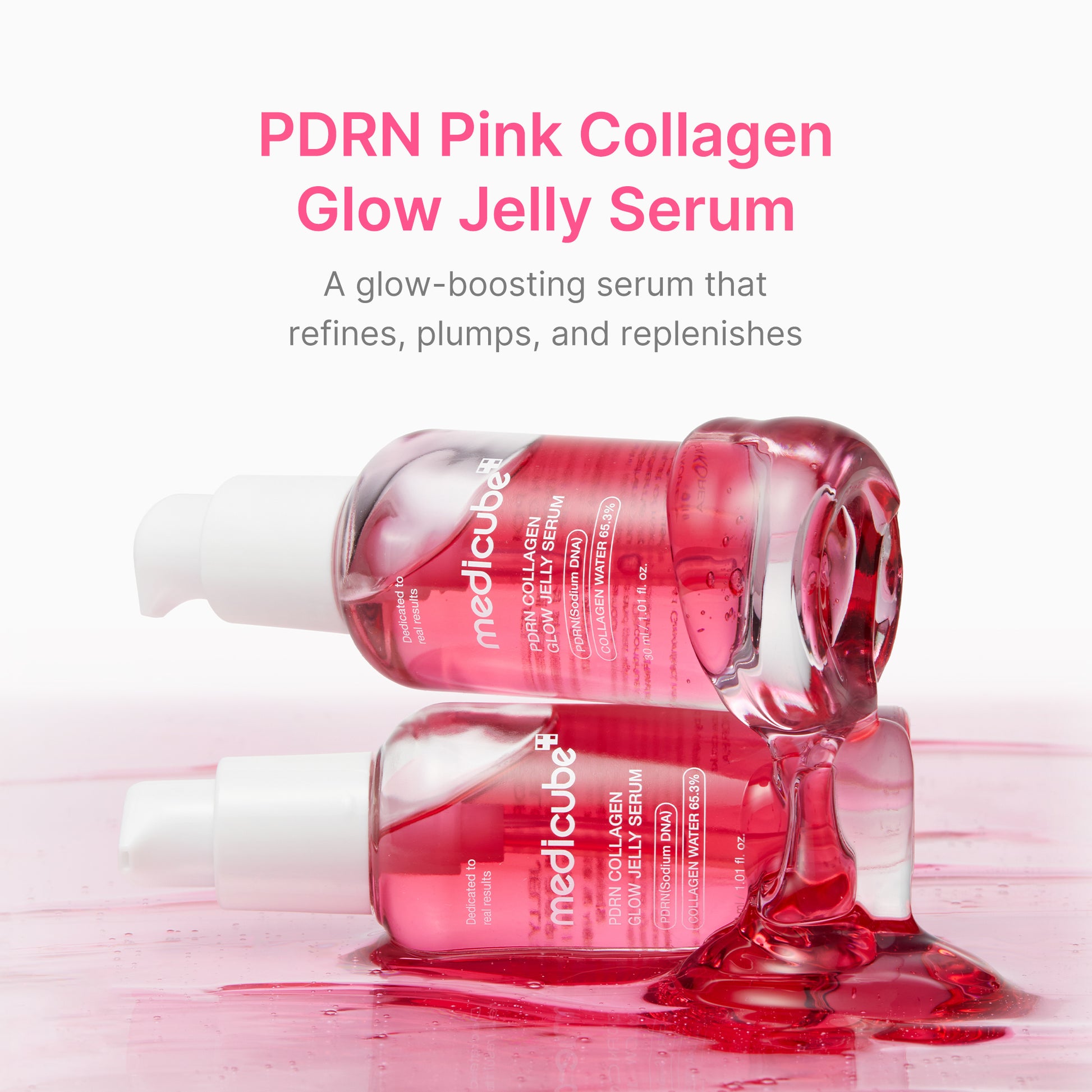 PDRN Pink Collagen Glow Jelly Serum - medicube.us