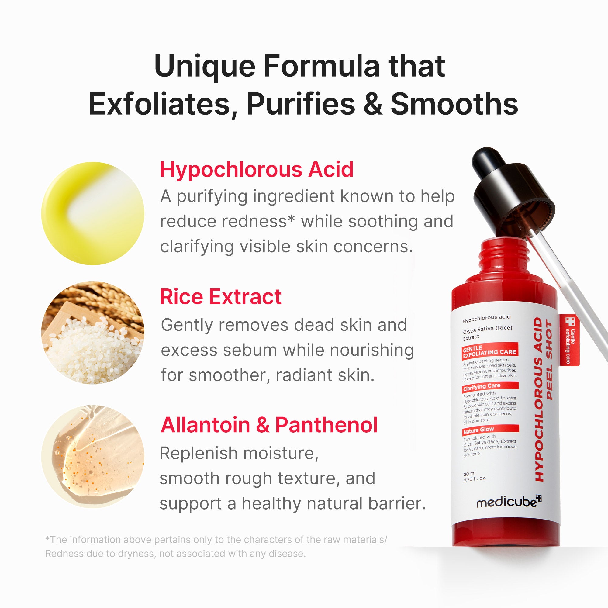 Hypochlorous Acid Rice Peel Shot – MEDICUBE US