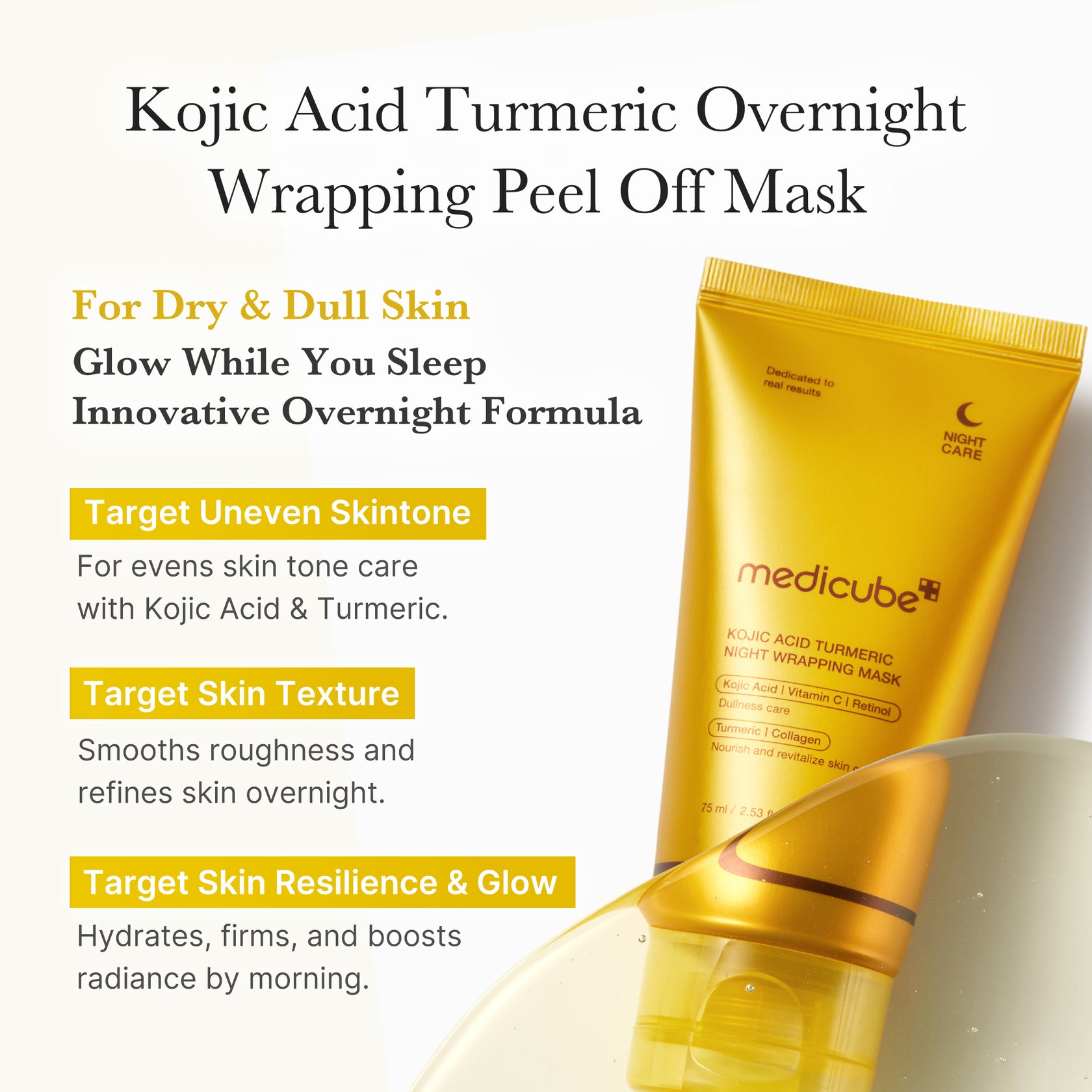 Kojic Acid Turmeric Overnight Wrapping Mask – MEDICUBE US