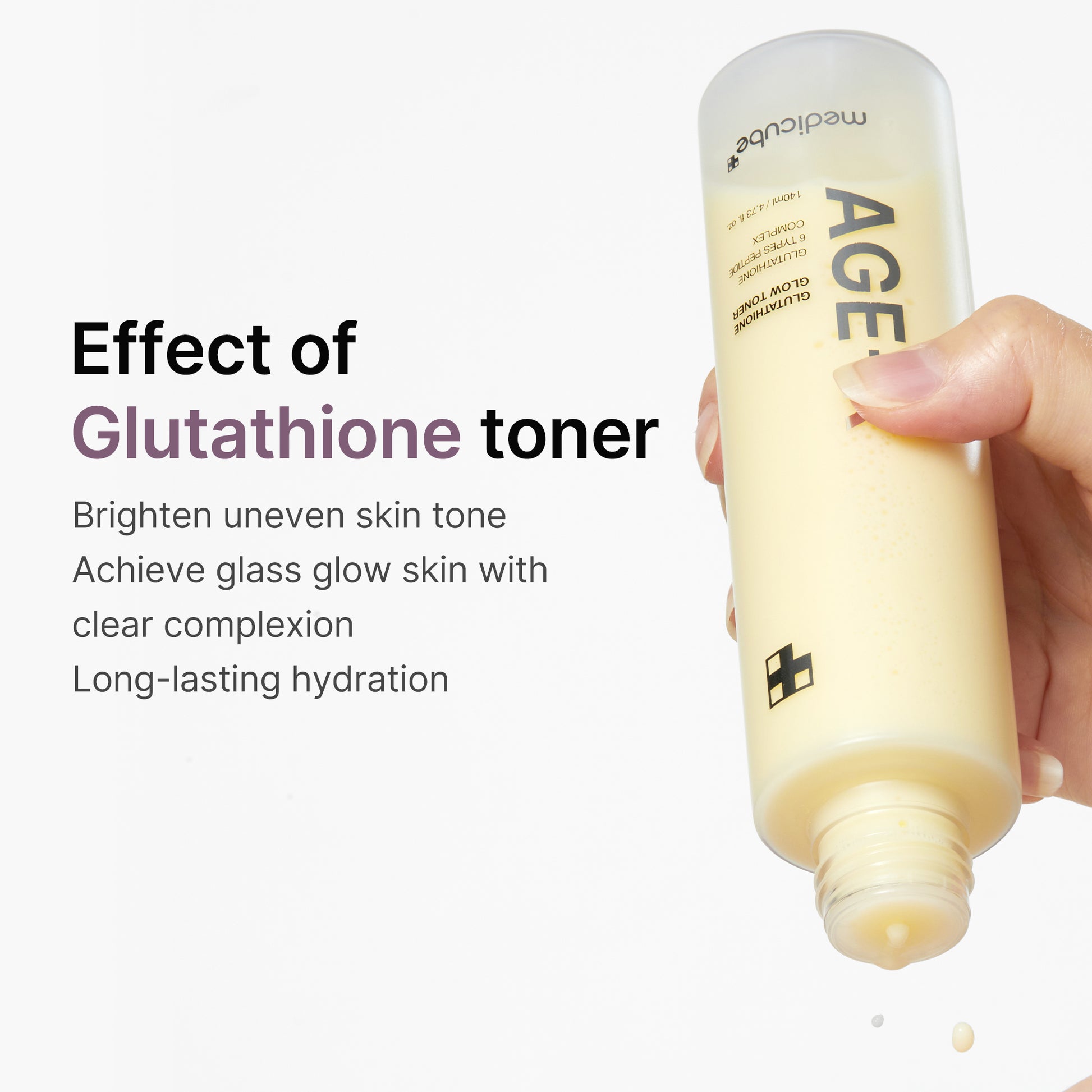 AGE-R Glutathione Glow Milk Toner MEDICUBE US AGE-R Glutathione Glow Milk Toner MEDICUBE US
