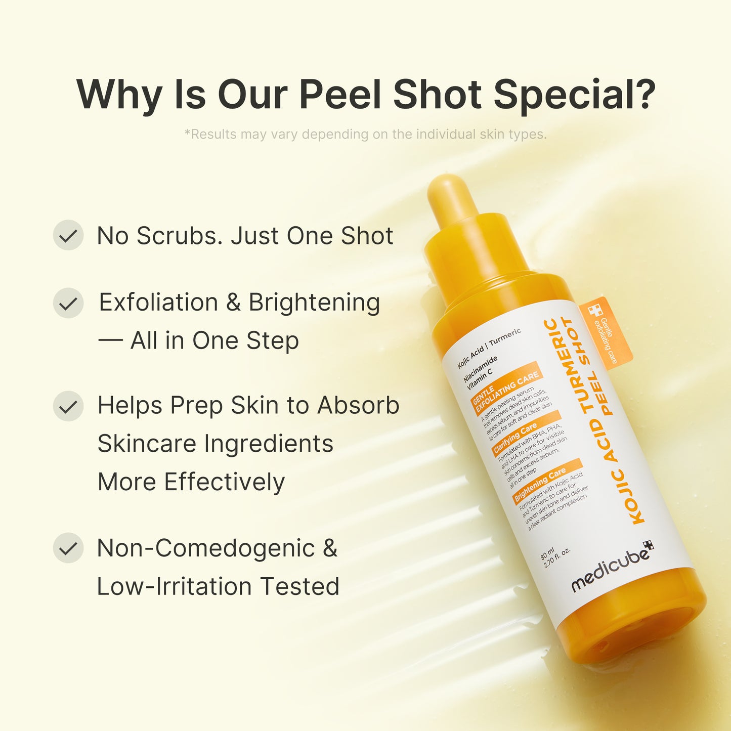 Kojic Acid Turmeric Peel Shot