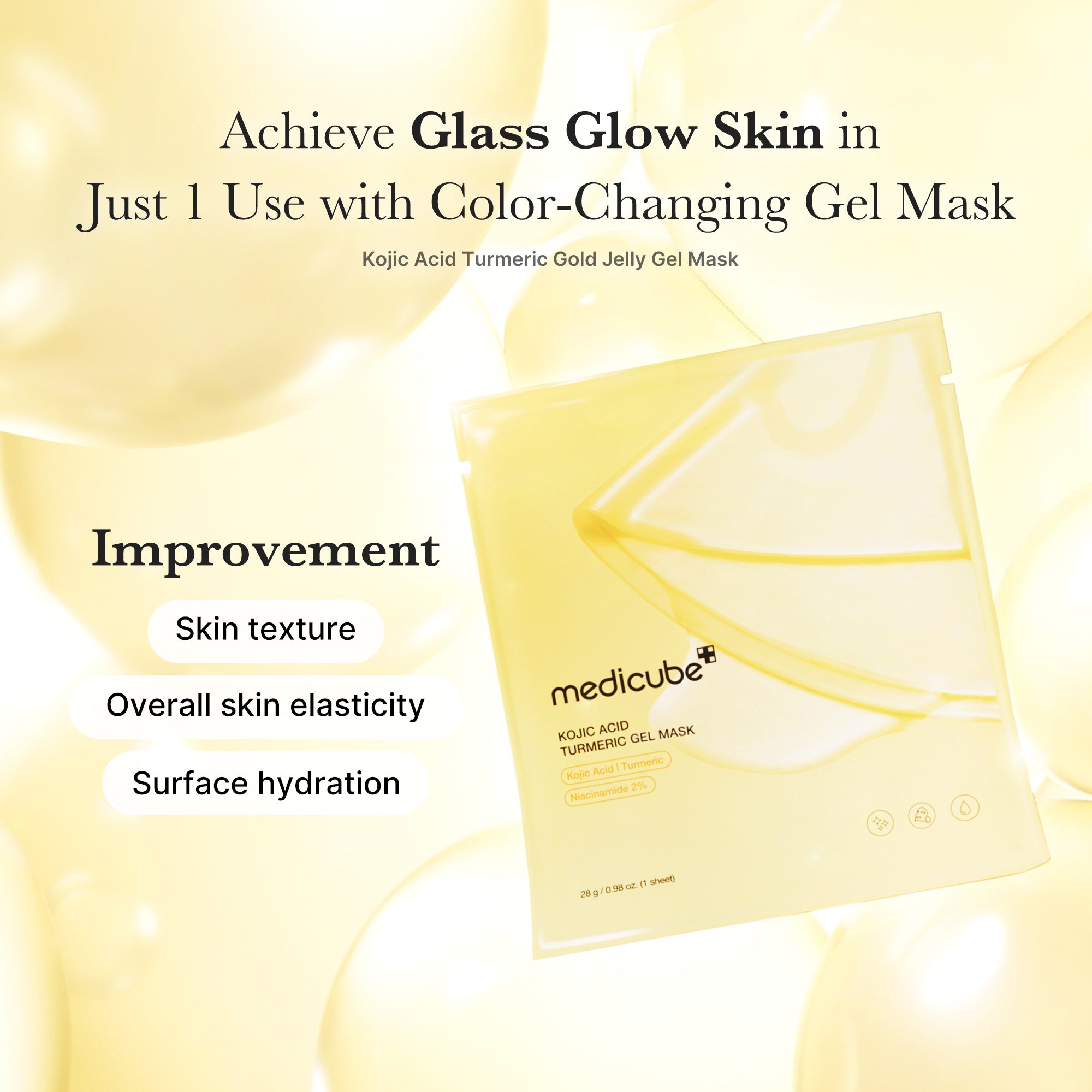Kojic Acid Turmeric Gold Jelly Gel Mask – MEDICUBE US