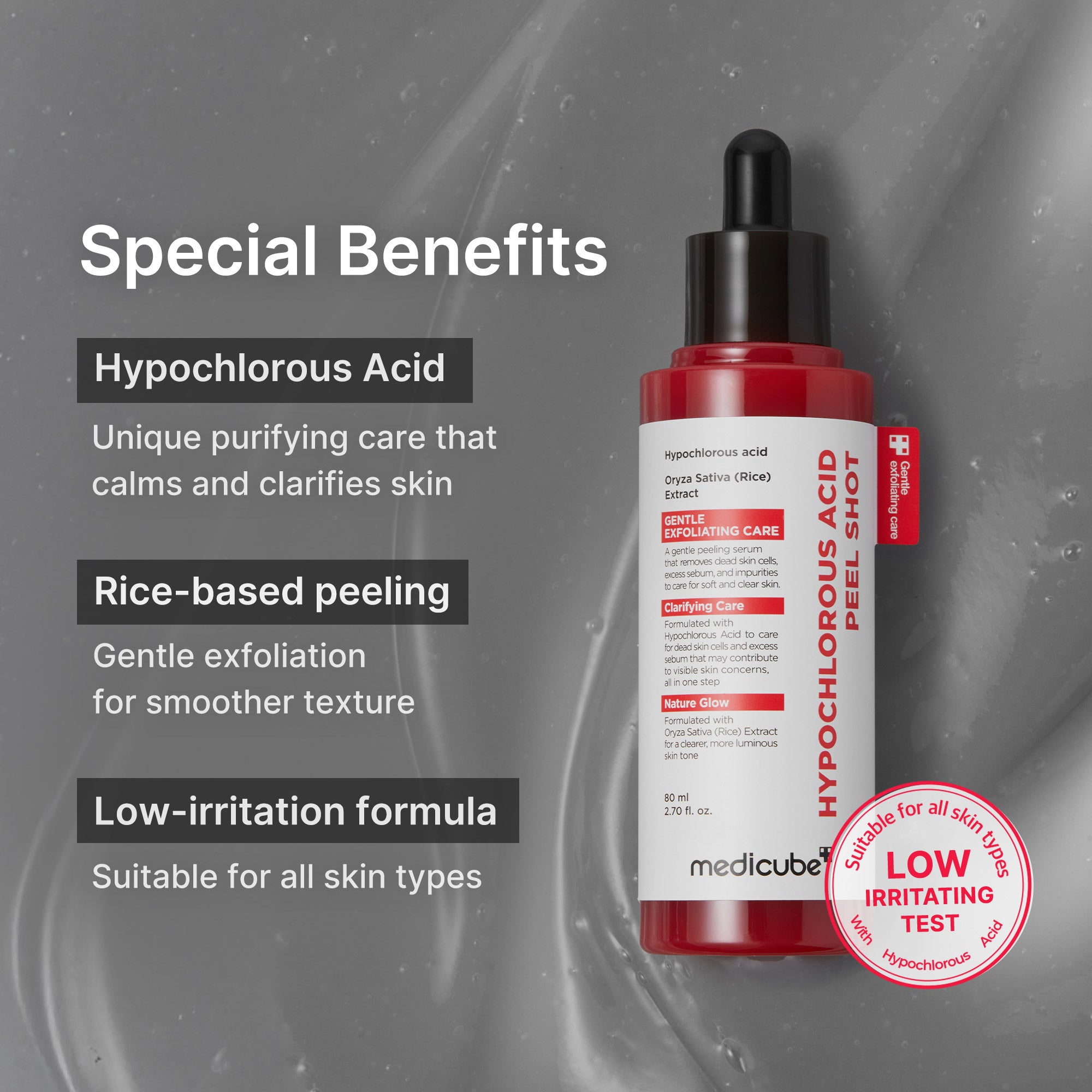 Hypochlorous Acid Rice Peel Shot – MEDICUBE US