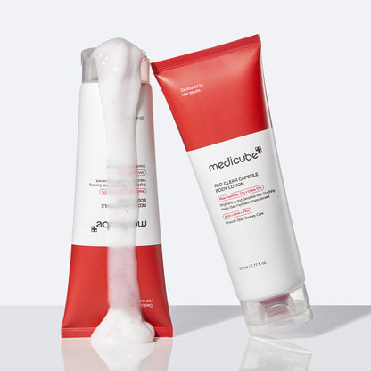 Red Clear Capsule Body Lotion