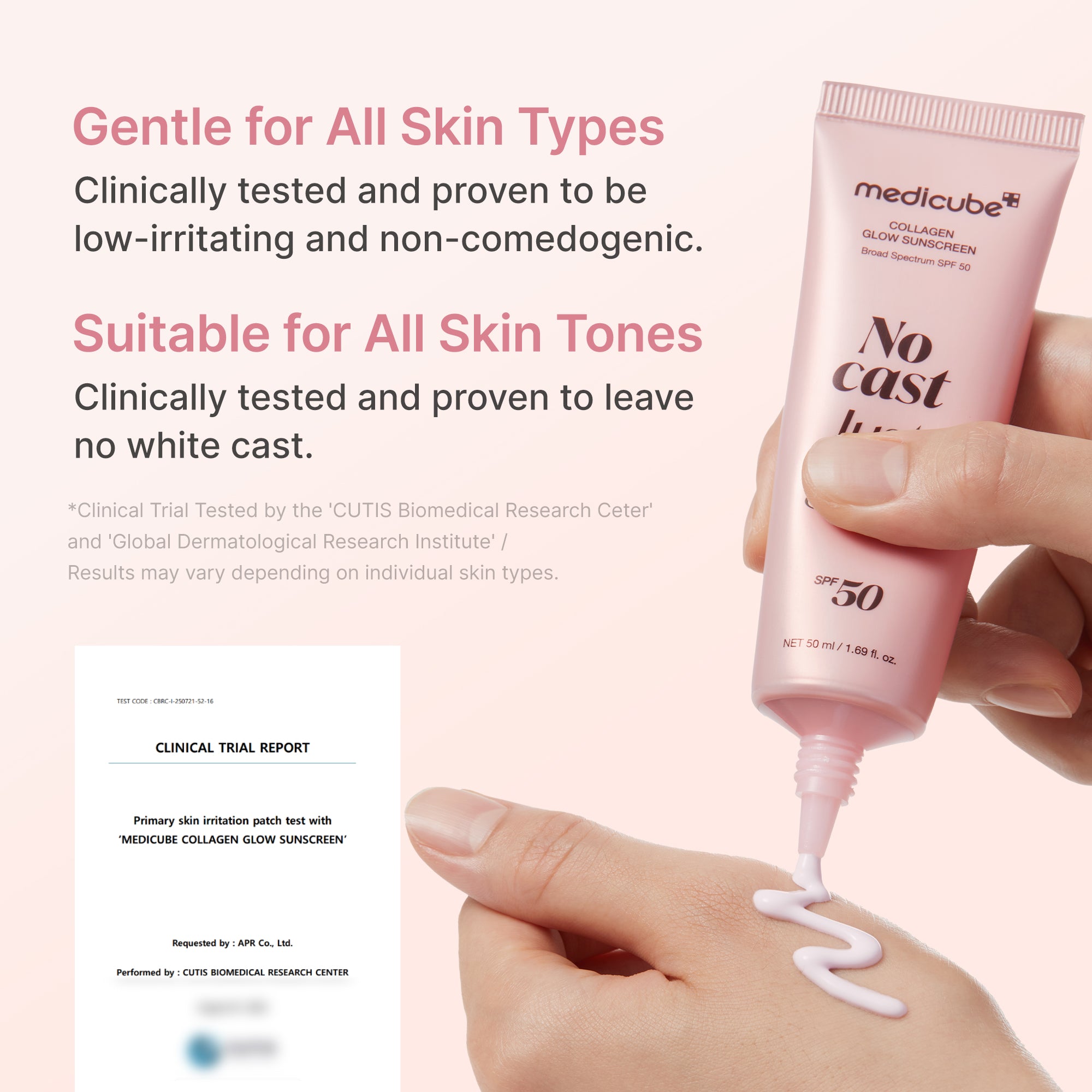 No Cast Just Glow Collagen Sunscreen – MEDICUBE US