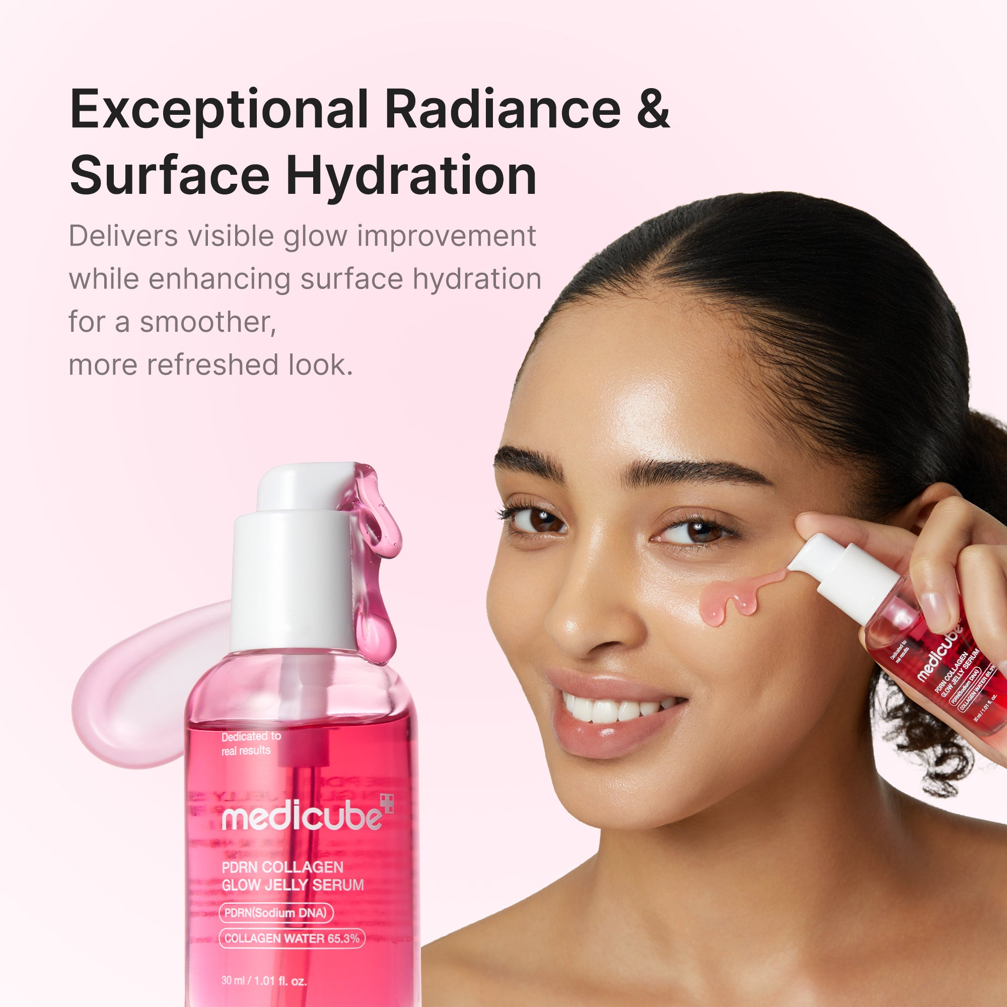 PDRN Pink Collagen Glow Jelly Serum – MEDICUBE US
