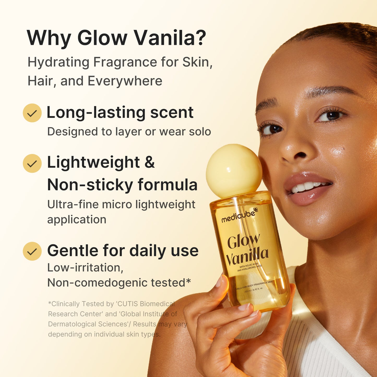 Glow Vanilla Hair & Body Fragrance Mist