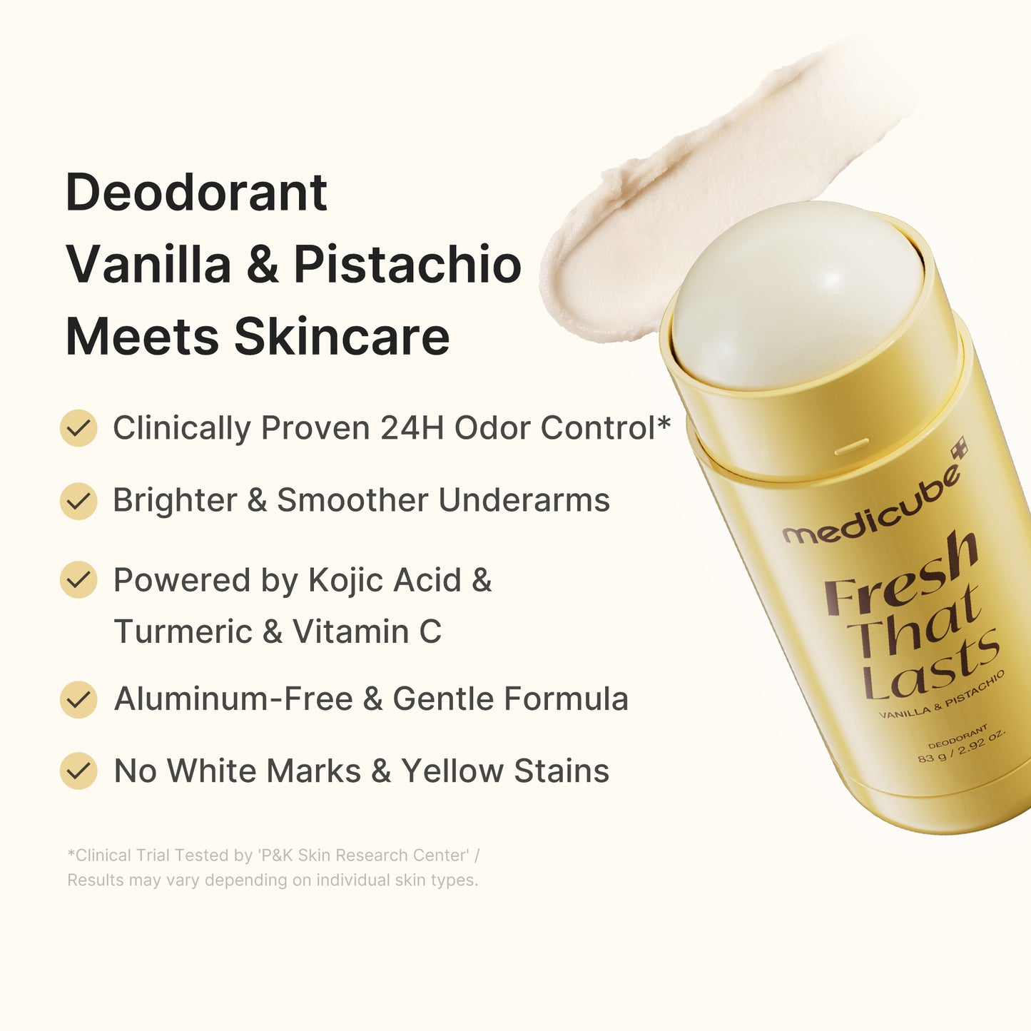 Kojic Acid Brightening Deodorant (Vanilla & Pistachio)