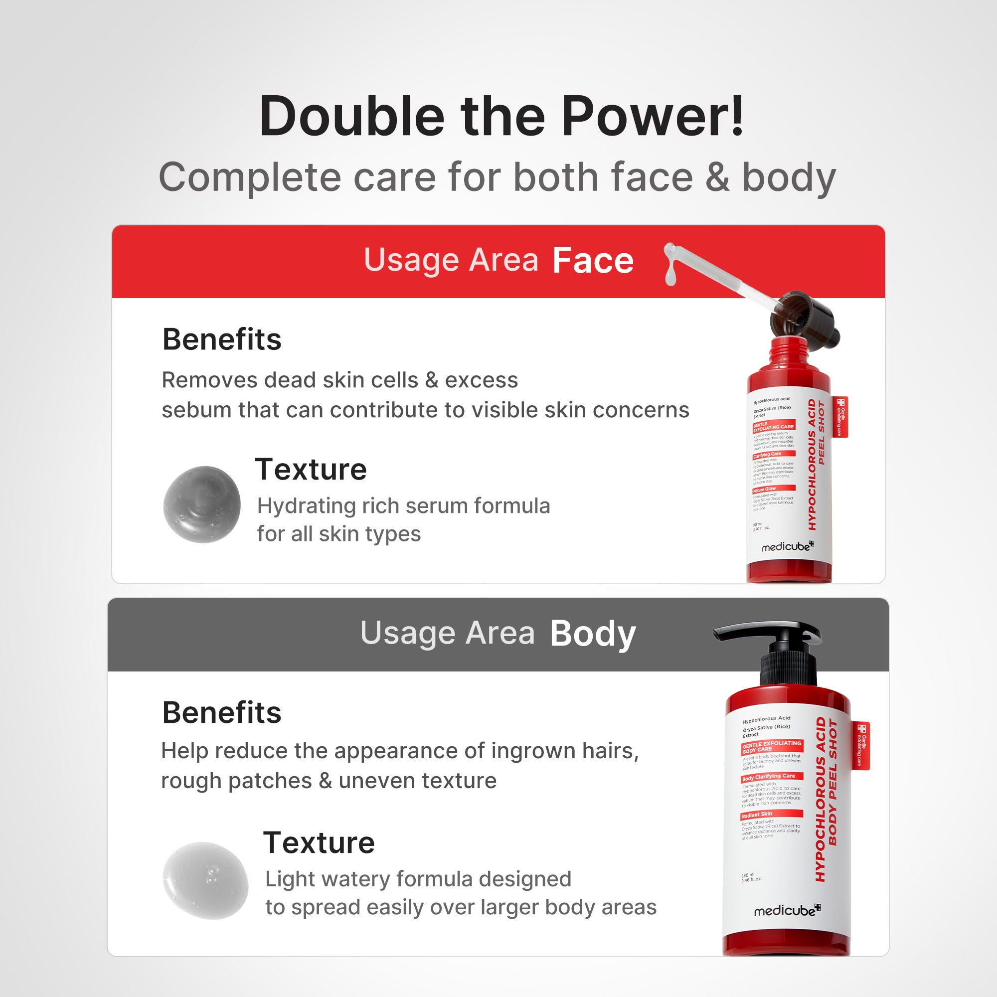 Hypochlorous Acid Rice Peel Shot – MEDICUBE US