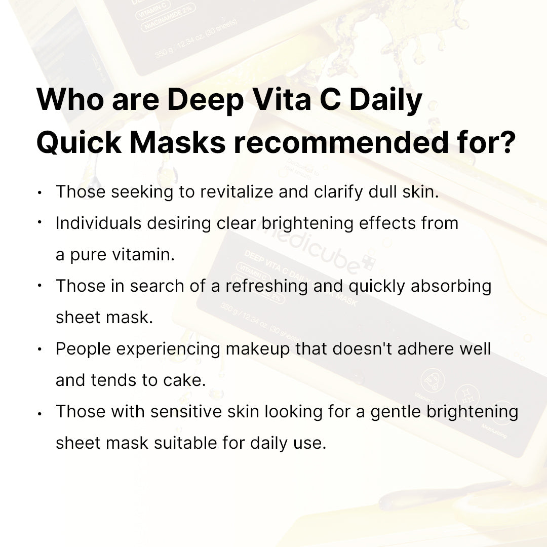 [Subscr.] Deep Vita C Daily Quick Masks