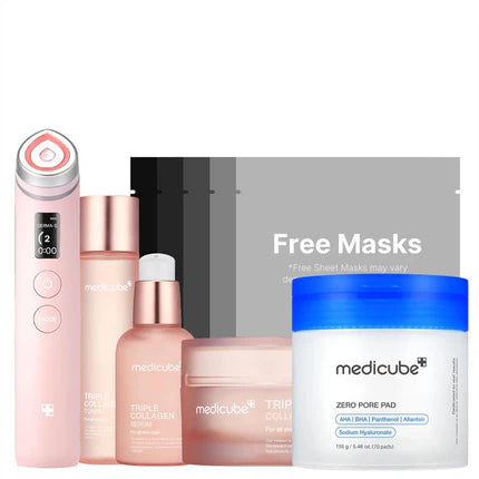 Medicube 美顔ケアセット Korean Glow Maker] Glow-Up Full Facial Set – MEDICUBE US