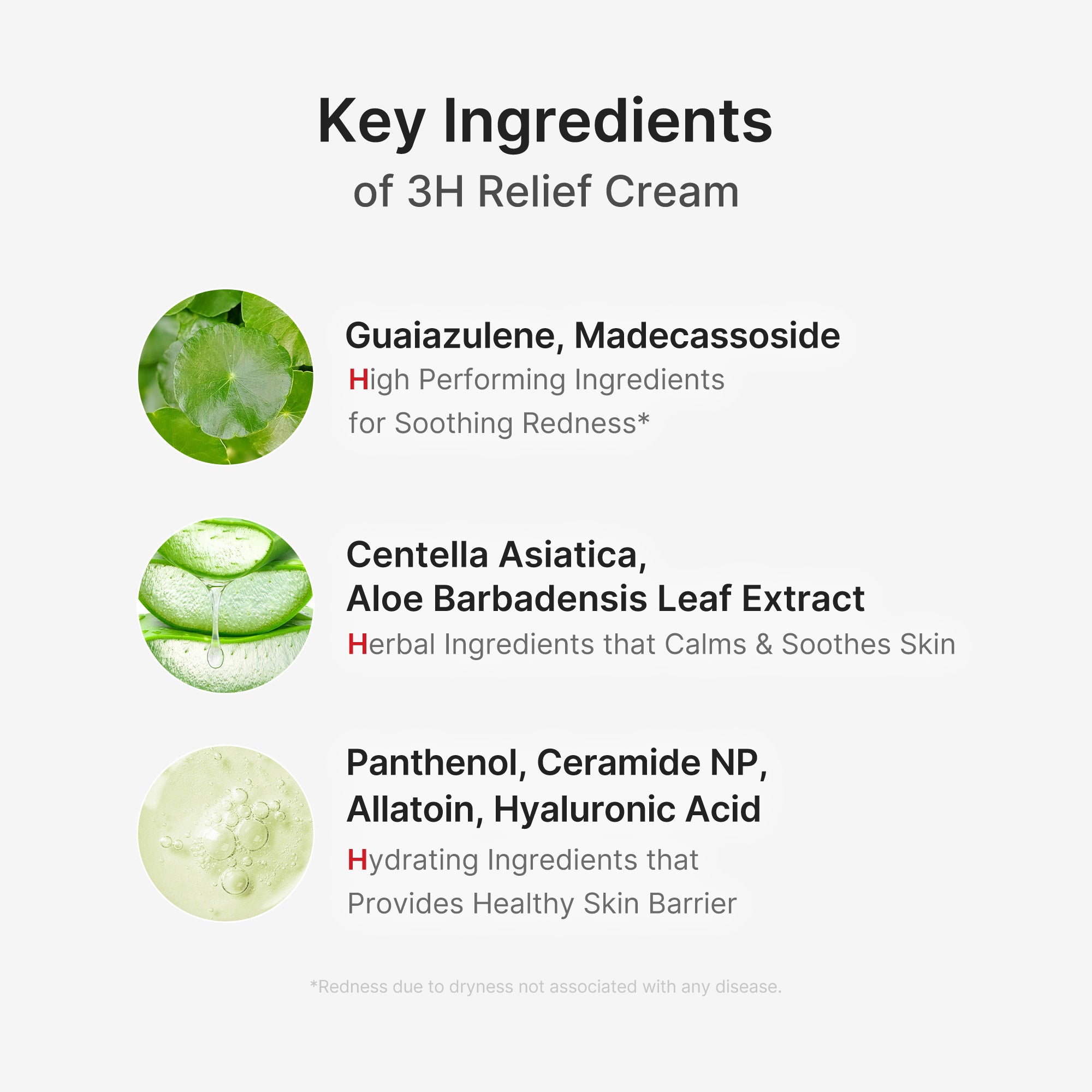 Medicube Hypochlorous 3H Relief Cream texture