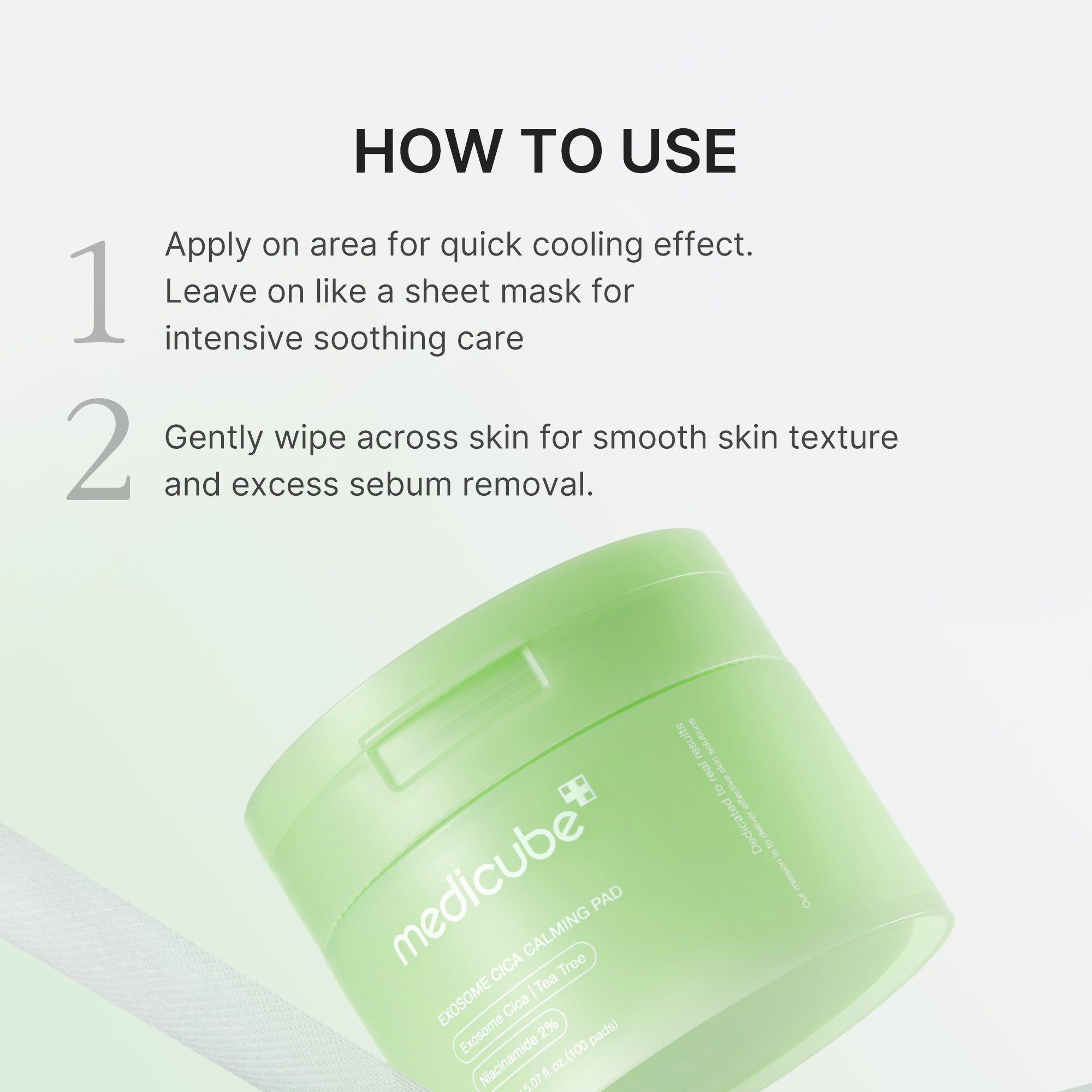 エディケア Exosome Cica Calming Toner Pads – MEDICUBE US