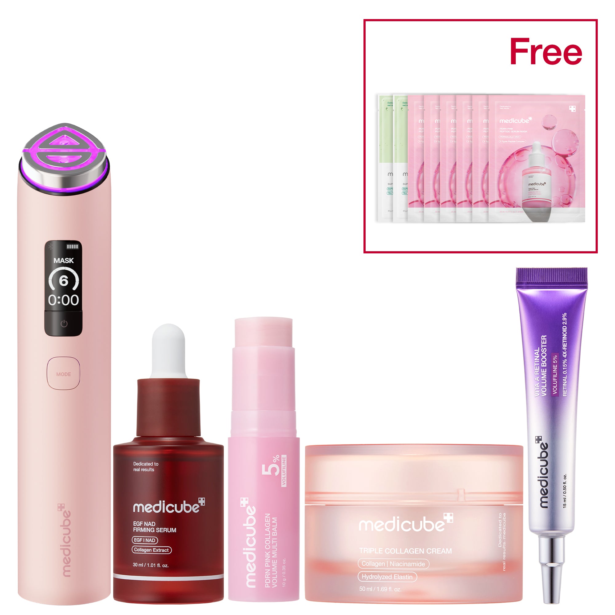 medicube 7-Day Anti-Aging & Plump Set | Beauty Device & Firming Set