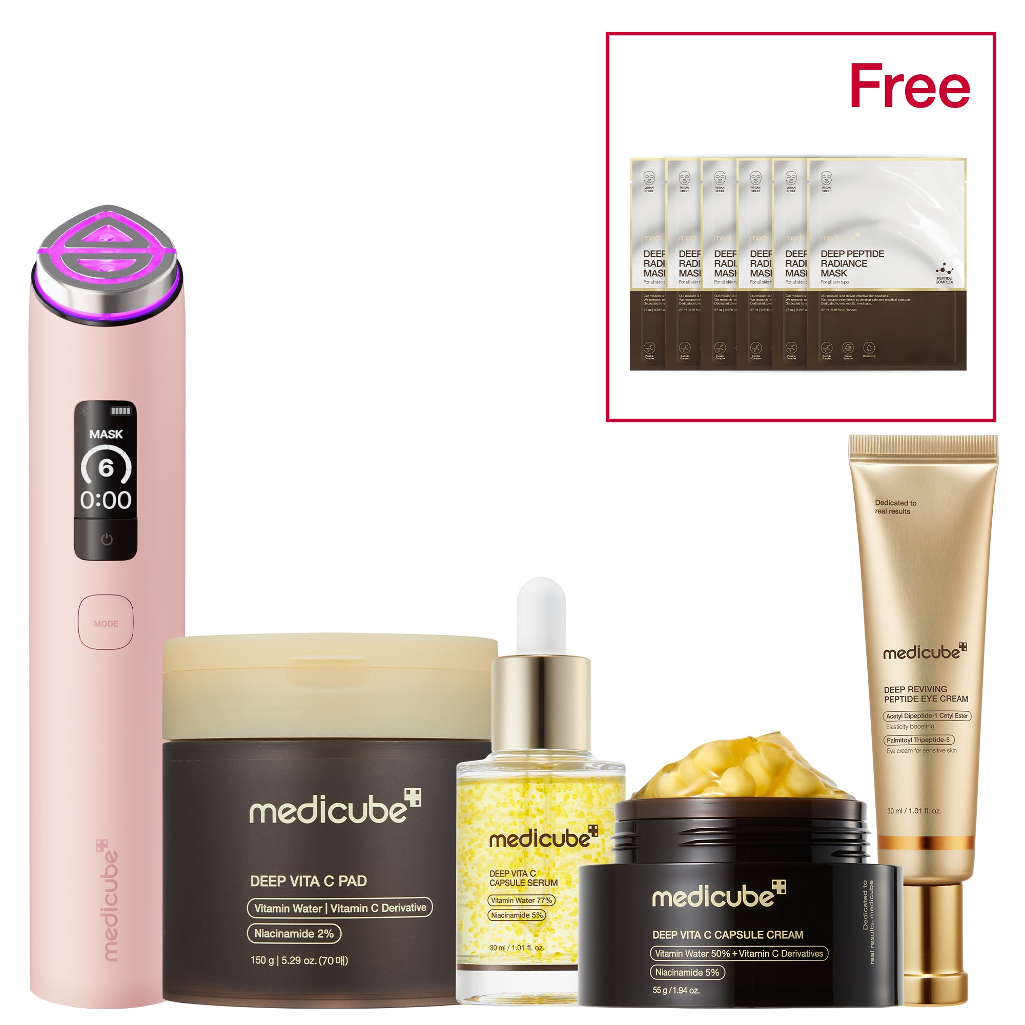 medicube AGE-R DEEP ＋ パッド2種セット medicube Deep Vita 2X Radiance Set | Beauty Device & Deep Vita Set