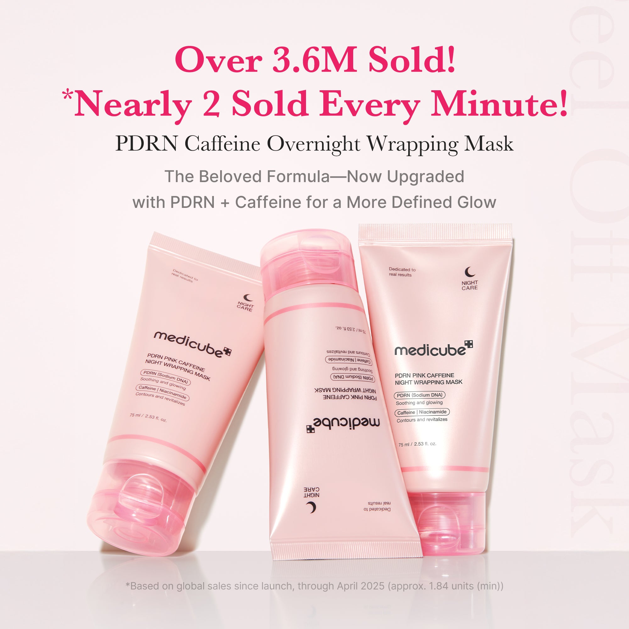 PDRN Pink Caffeine Overnight Wrapping Mask – MEDICUBE US