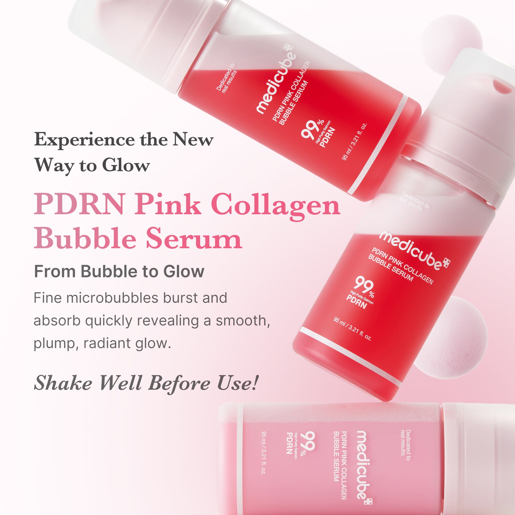 Subscr.] PDRN Pink Collagen Bubble Serum – MEDICUBE US