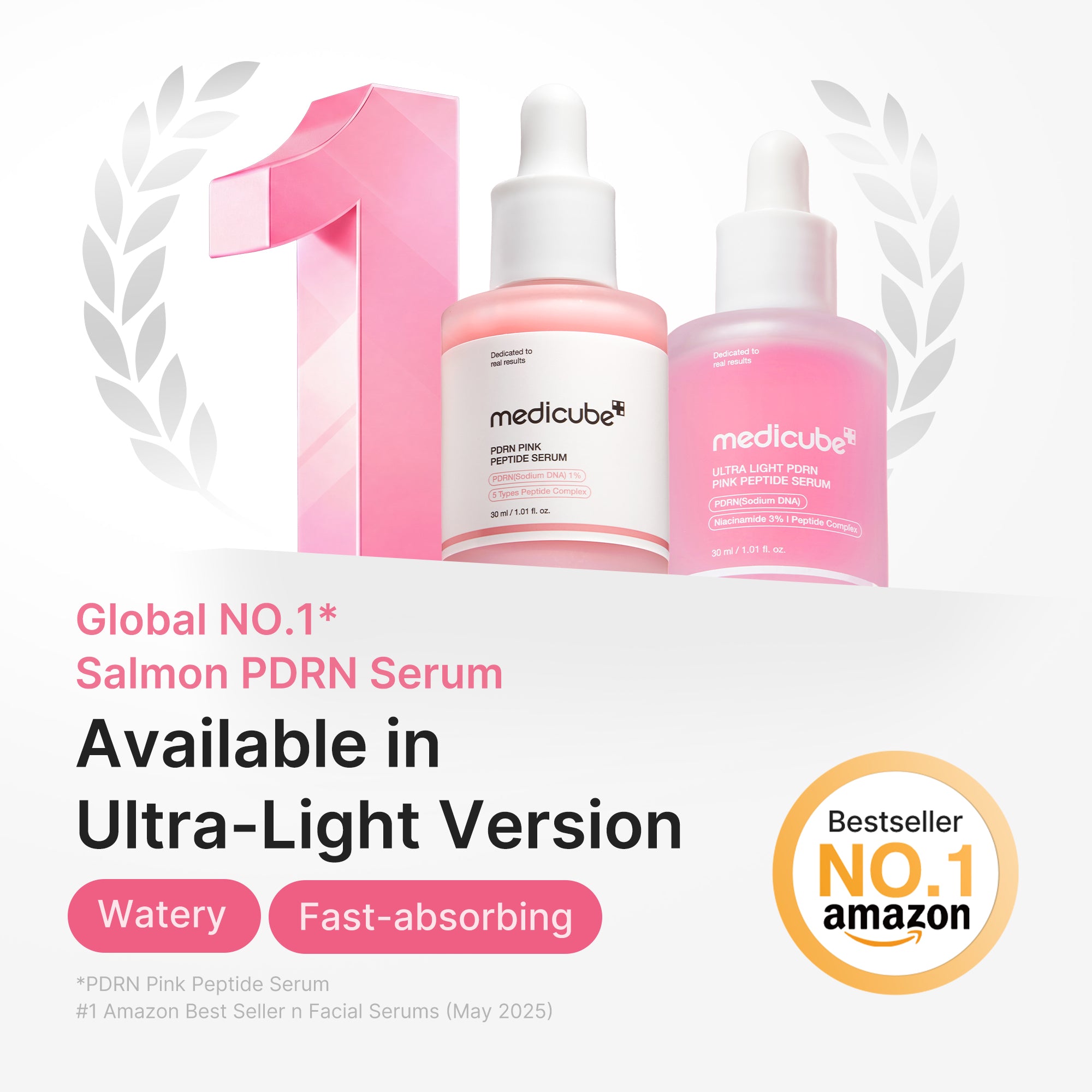 Ultra Light PDRN Pink Peptide Serum – MEDICUBE US