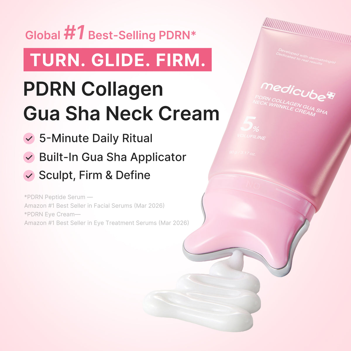 [Amazon’s #1 Beauty Brand] PDRN Collagen Gua Sha Neck Wrinkle Cream