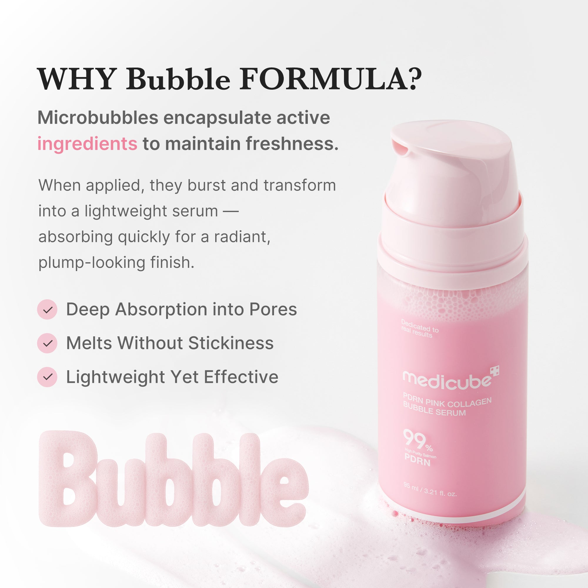 Subscr.] PDRN Pink Collagen Bubble Serum – MEDICUBE US