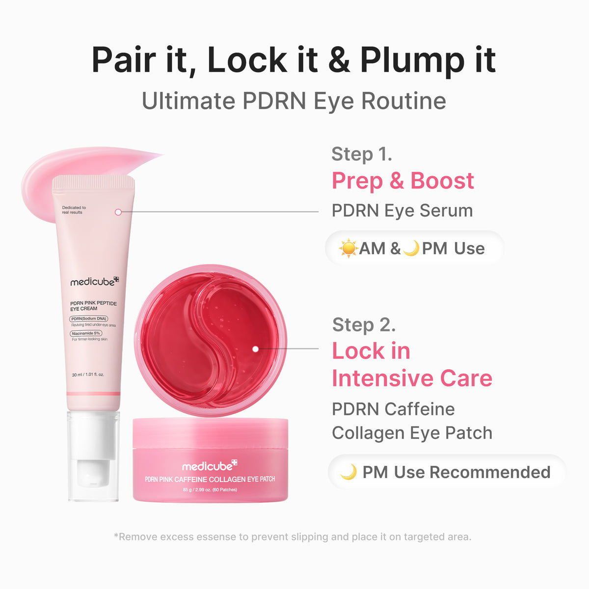 [Buy More & Save] Amazon’s #1 Beauty Brand | PDRN Caffeine Collagen Eye Patch - medicube.us