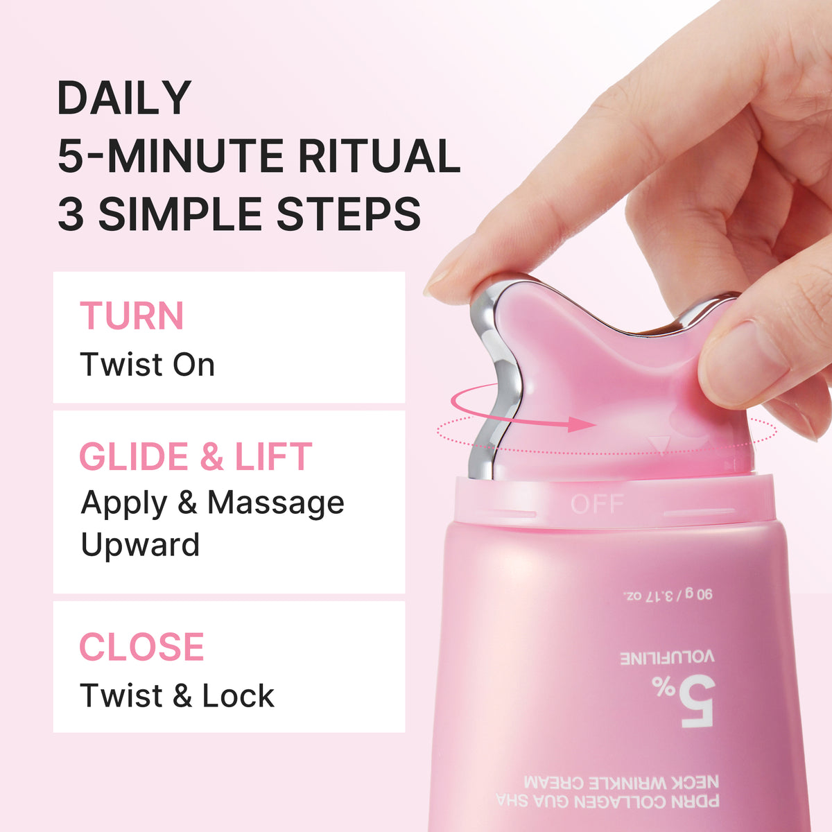 [Amazon’s #1 Beauty Brand] PDRN Collagen Gua Sha Neck Wrinkle Cream