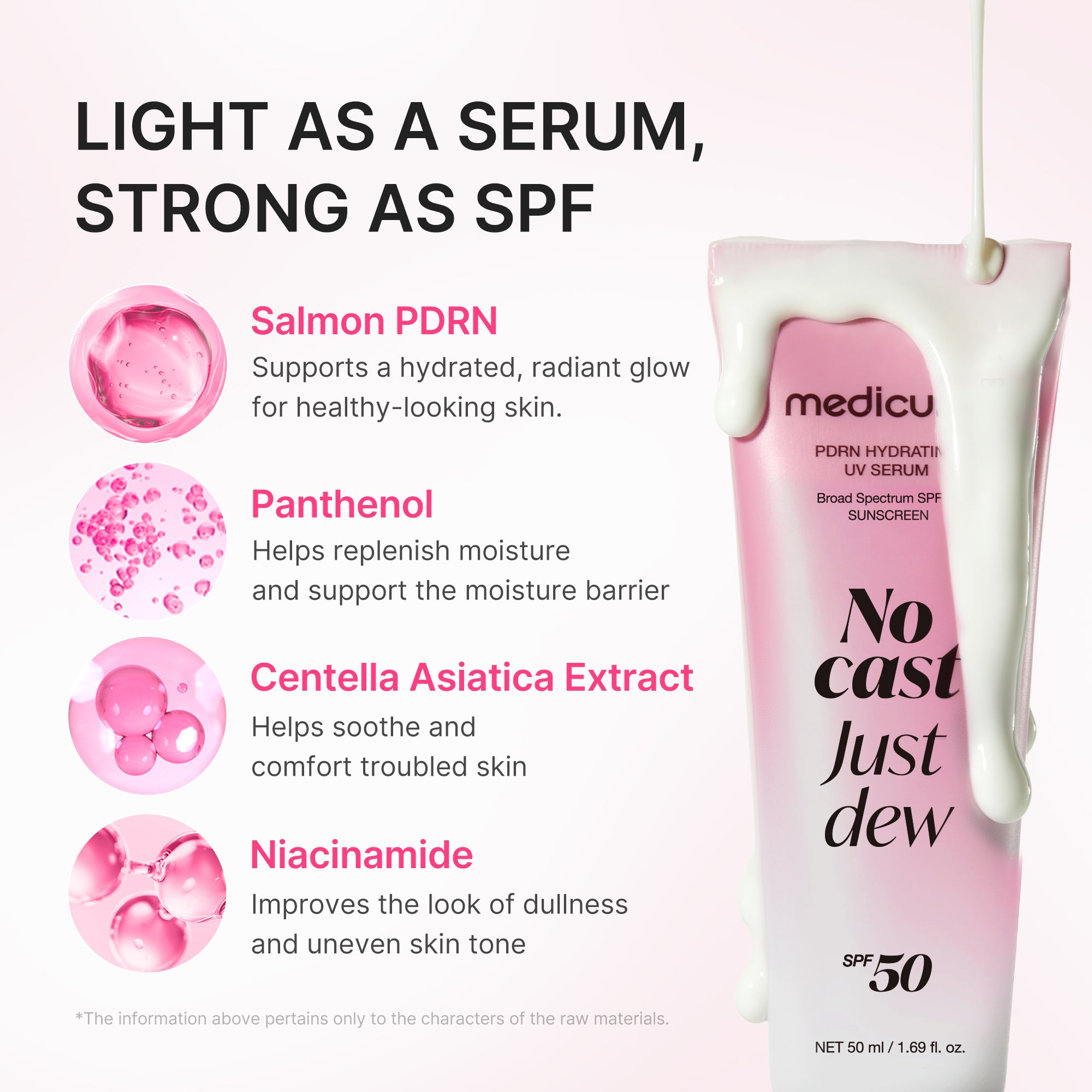medicube PDRN Hydrating UV Sun Serum | Hydration & Cooling