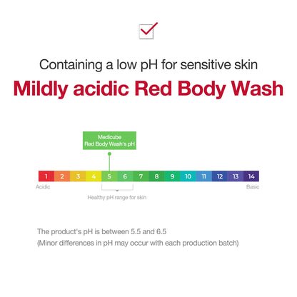 Red Body Wash - MEDICUBE US